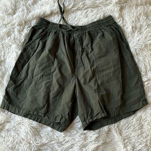 Bobbie Brooks Army Green Cotton Pull On Shorts size 14W 16W